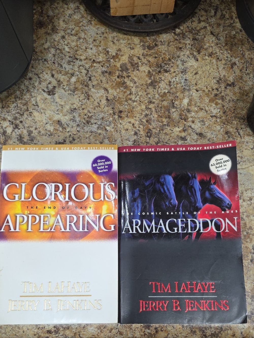 Glorious Appearing & Armageddon Book Set - White & Black Covers